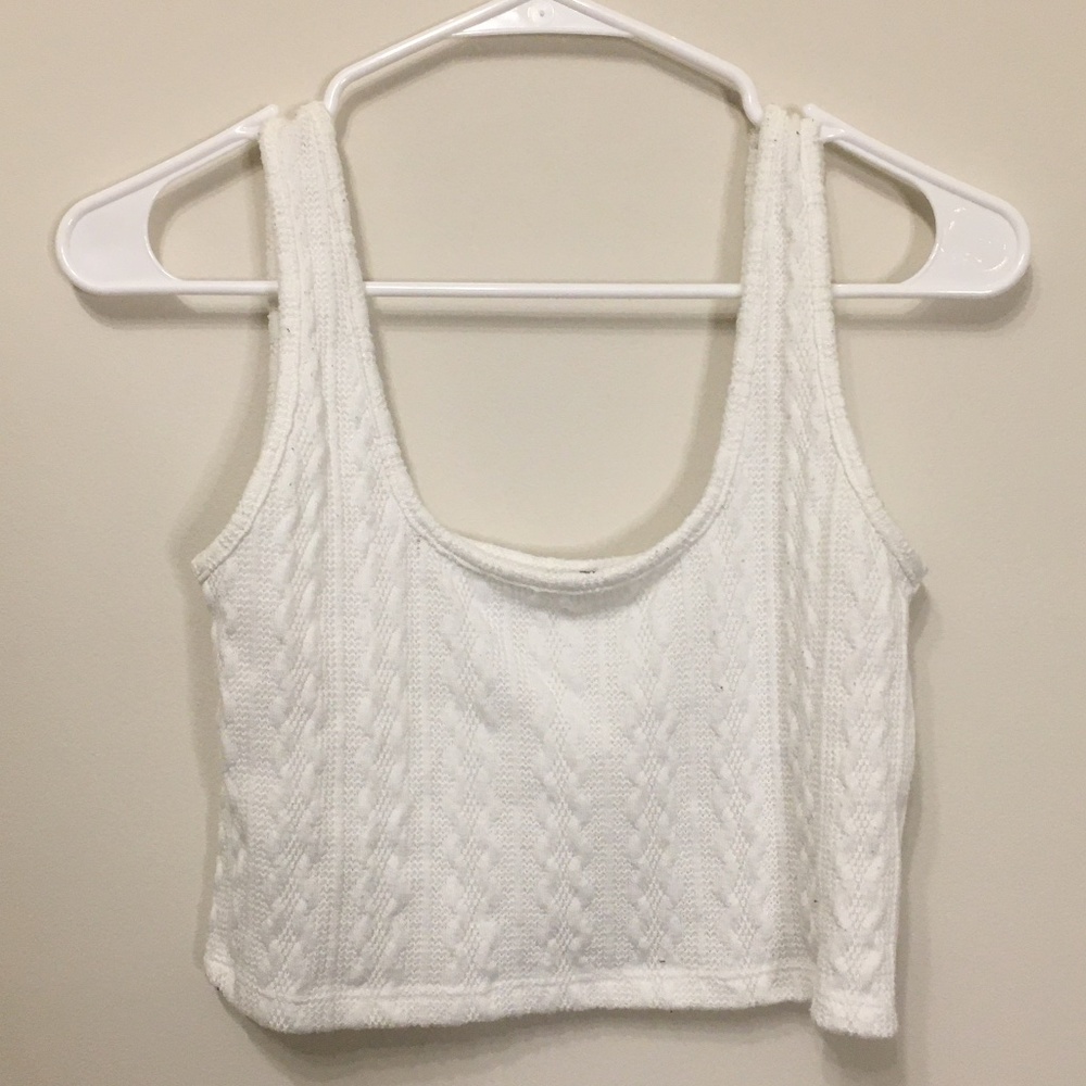 only worn once knit crop top